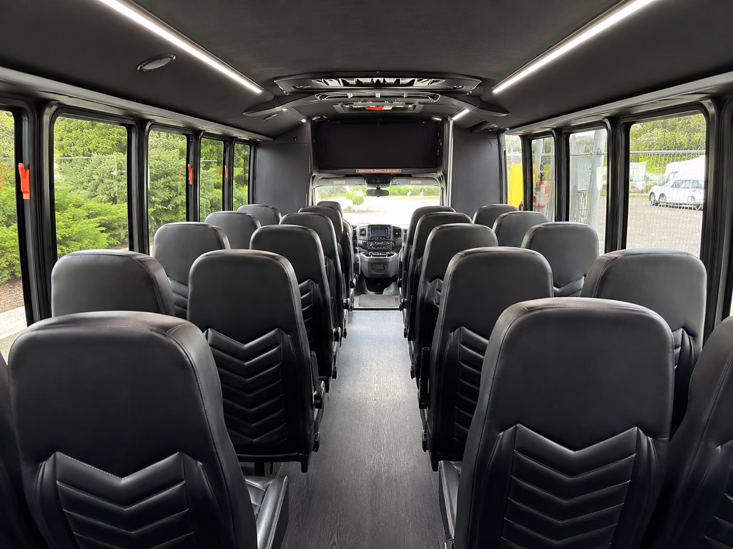 hoover airport transportation onboard seating