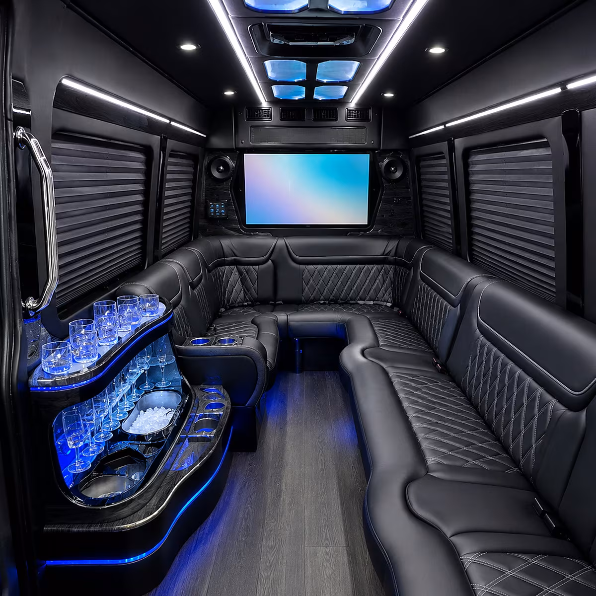 hoover party bus rentals inside