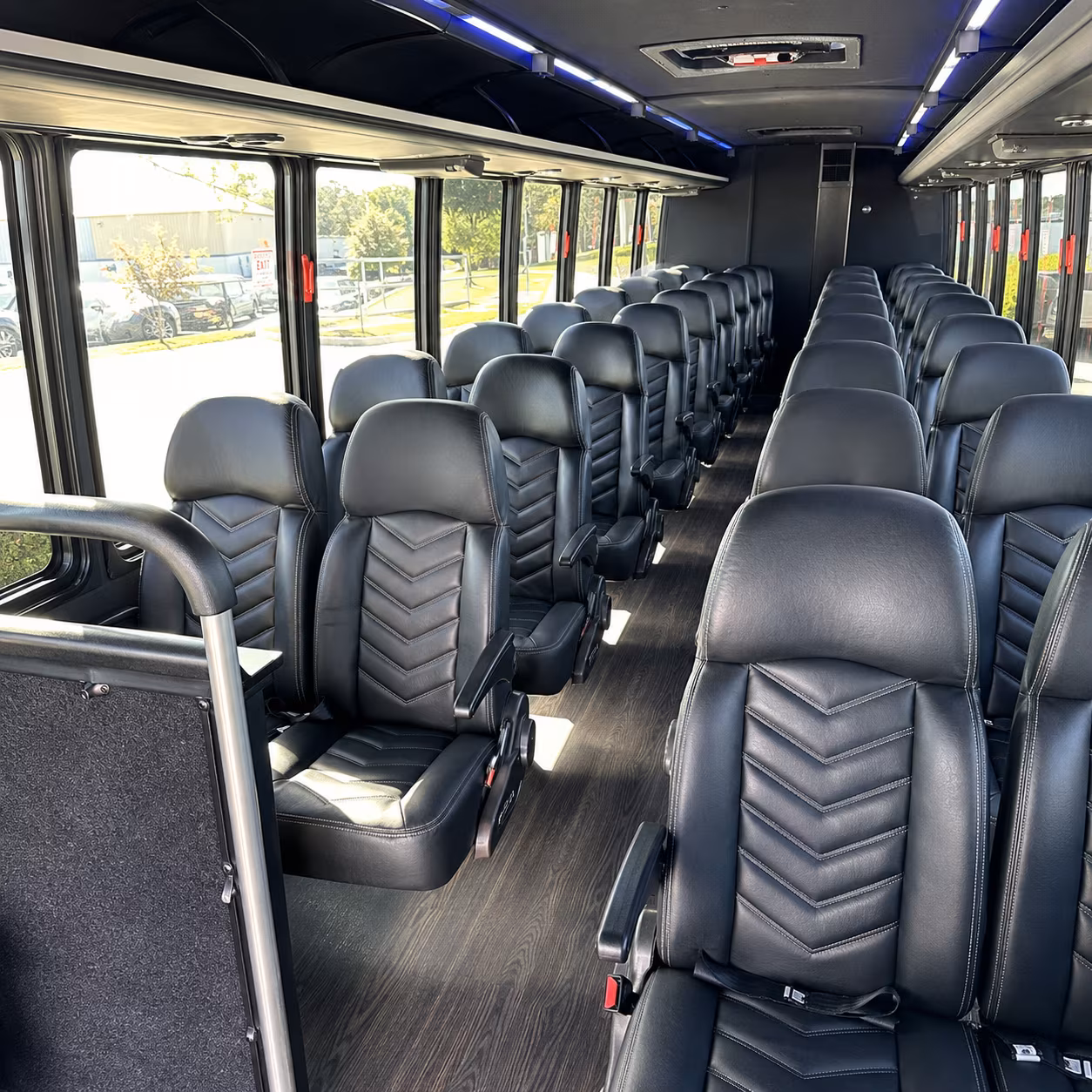hoover sporting event transportation onboard seating